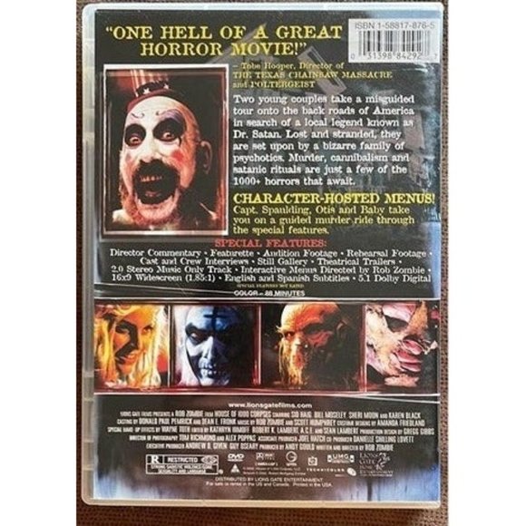 House of 1000 Corpses (DVD) - A Rob Zombie Film - Picture 2 of 4